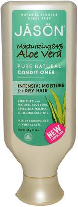 Pure Natural Conditioner, Aloe Vera, 16 oz (454 g) by Jason Natural, 洗澡，美容，護髮素，頭髮，頭皮，洗髮水，護髮素 HK 香港