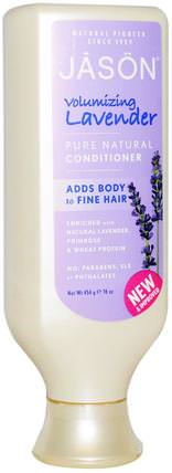 Pure Natural Conditioner, Volumizing Lavender, 16 oz (454 g) by Jason Natural, 洗澡，美容，護髮素，頭髮，頭皮，洗髮水，護髮素 HK 香港