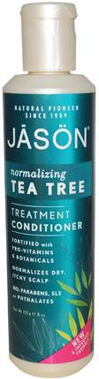 Treatment Conditioner, Tea Tree, 8 oz (227 g) by Jason Natural, 洗澡，美容，護髮素，頭髮，頭皮，洗髮水，護髮素 HK 香港