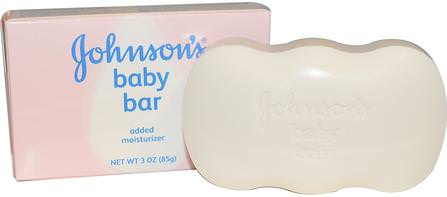 Baby Bar Soap, 3 oz (85 g) by Johnsons Baby, 洗澡，美容，沐浴露，兒童沐浴露，兒童沐浴露，肥皂 HK 香港