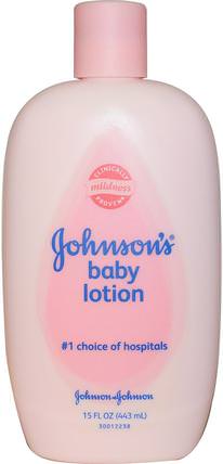 Baby Lotion, 15 fl oz (443 ml) by Johnsons Baby, 洗澡，美容，潤膚露，嬰兒潤膚露 HK 香港