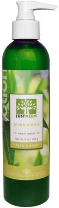 Wind & Sea Neem Lotion, 8 oz (226 g) by Just Neem, 洗澡，美容，潤膚露，油 HK 香港