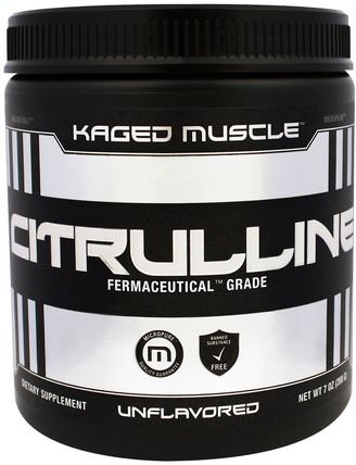Citrulline, Unflavored, 7 oz (200 g) by Kaged Muscle, 運動，補品，瓜氨酸 HK 香港