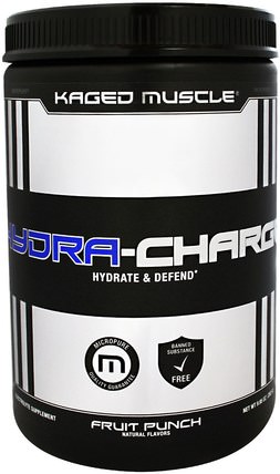Hydra-Charge, Fruit Punch, 9.95 oz (282 g) by Kaged Muscle, 運動，肌肉 HK 香港