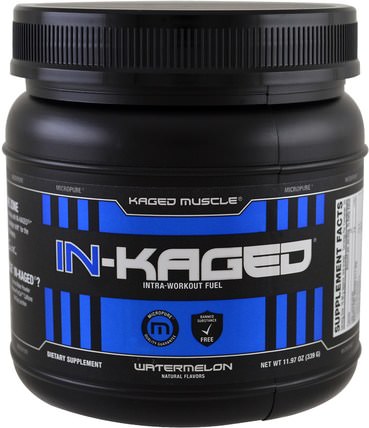 In-Kaged Intra-Workout Fuel, Watermelon, 11.97 oz (339 g) by Kaged Muscle, 運動，鍛煉 HK 香港