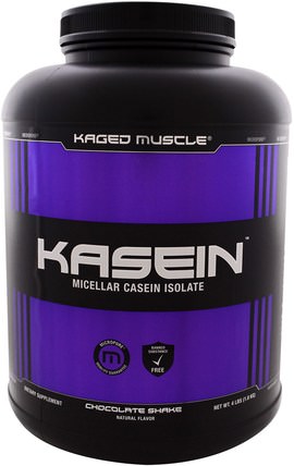 Kasein, Micellar Casein Isolate, Chocolate Shake, 4 lbs (1.8 kg) by Kaged Muscle, 運動，鍛煉，蛋白質 HK 香港