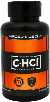 Patented C-HCI, 75 Veggie Caps by Kaged Muscle, 運動，肌酸，肌肉 HK 香港