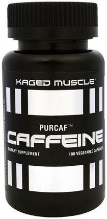 PurCaf, Caffeine, 100 Veggie Caps by Kaged Muscle, 健康，精力 HK 香港
