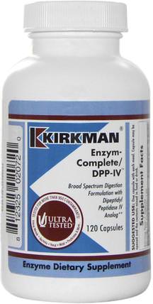Enzym-Complete/DPP-IV, 120 Capsules by Kirkman Labs, 補品，消化酶，健康 HK 香港