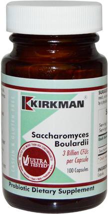 Saccharomyces Boulardii, 100 Capsules (Ice) by Kirkman Labs, 冰鎮製冷產品，補充劑，益生菌 HK 香港