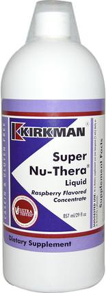 Super Nu-Thera Liquid, Raspberry Flavored, 29 fl oz (857 ml) by Kirkman Labs, 維生素，液體多種維生素 HK 香港