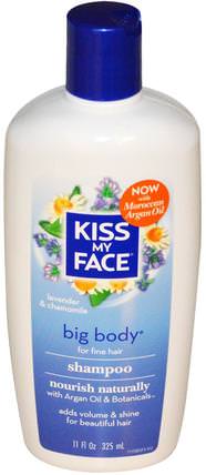 Big Body Shampoo, Lavender & Chamomile, 11 fl oz (325 ml) by Kiss My Face, 洗澡，美容，洗髮水，摩洛哥堅果 HK 香港