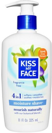 Moisture Shave, Fragrance Free, 11 fl oz (325 ml) by Kiss My Face, 洗澡，美容，剃須膏 HK 香港
