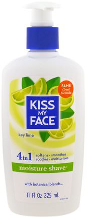 Moisture Shave, Key Lime, 11 fl oz (325 ml) by Kiss My Face, 洗澡，美容，剃須膏 HK 香港