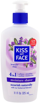 Moisture Shave, Lavender Shea, 11 fl oz (325 ml) by Kiss My Face, 洗澡，美容，剃須膏 HK 香港