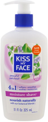 Moisture Shave, Peaceful Patchouli, 11 fl oz (325 ml) by Kiss My Face, 洗澡，美容，剃須膏 HK 香港