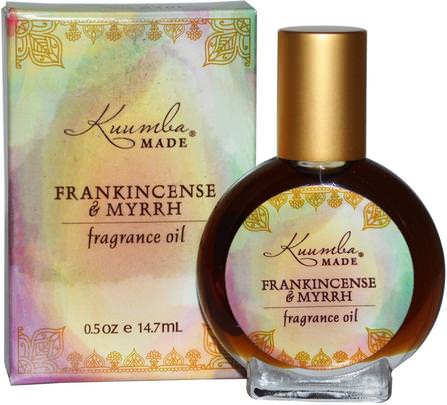 Fragrance Oil, Frankincense & Myrrh, 0.5 oz (14.7 ml) by Kuumba Made, 洗澡，美容，香水噴霧 HK 香港