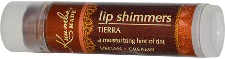 Lip Shimmers, Tierra, 0.15 oz (4.25 g) by Kuumba Made, 洗澡，美容，口紅，光澤，襯墊 HK 香港
