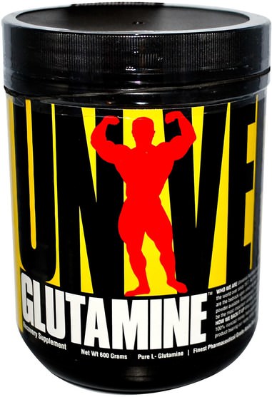 l谷氨酰胺，l谷氨酰胺粉末，運動 - Universal Nutrition, Glutamine, Recovery Supplement, 600 g