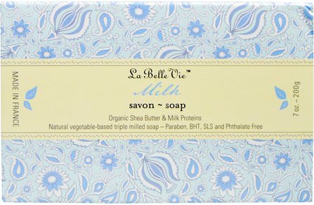 Milk Bar Soap, 7 oz (200 g) by La Belle Vie, 洗澡，美容，肥皂 HK 香港