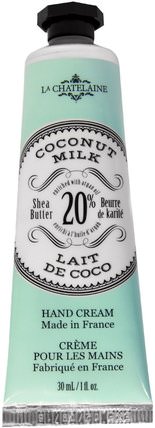 Hand Cream, Coconut Milk, 1 fl oz (30 ml) by La Chatelaine, 洗澡，美容，護手霜 HK 香港