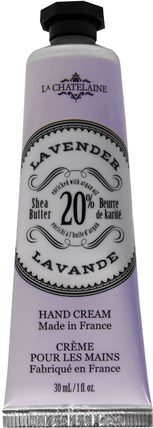 Hand Cream, Lavender, 1 fl oz (30 ml) by La Chatelaine, 洗澡，美容，護手霜 HK 香港