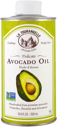 Avocado Oil, 16.9 fl oz (500 ml) by La Tourangelle, 食物，酮友好，烹調油酒和醋 HK 香港