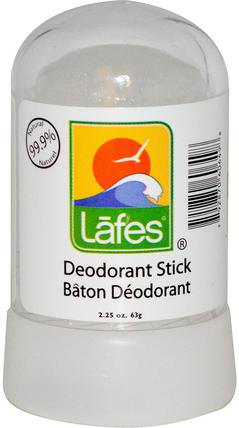 Deodorant Stick, 2.25 oz (63 g) by Lafes Natural Body Care, 洗澡，美容，除臭劑 HK 香港