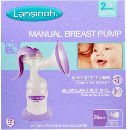 Manual Breast Pump, 1 Manual Breast Pump and Accessories by Lansinoh, 兒童健康，嬰兒餵養，母乳喂養，兒童食品 HK 香港