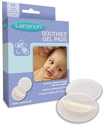 Soothies Gel Pads, 2 Reusable Gel Pads by Lansinoh, 兒童健康，嬰兒餵養，母乳喂養，兒童食品 HK 香港