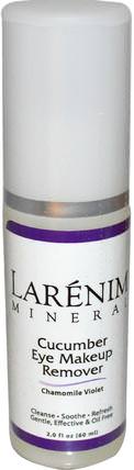 Cucumber Eye Makeup Remover, Chamomile Violet, 2 fl oz (60 ml) by Larenim, 美容，面部護理，洗面奶，沐浴，化妝 HK 香港