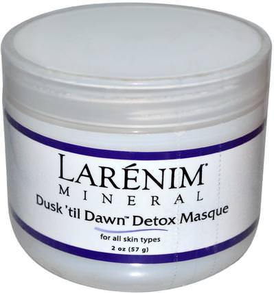 Dusk til Dawn Detox Masque, For All Skin Types, 2 oz (57 g) by Larenim, 美容，面部護理，皮膚，面膜 HK 香港