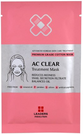 AC Clear Treatment Mask, 1 Mask by Leaders, 美容，面膜，面膜 HK 香港