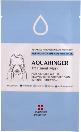 Aquaringer Treatment Mask, 1 Mask, 25 ml by Leaders, 美容，面膜，面膜 HK 香港