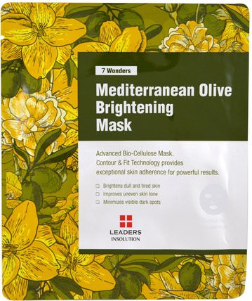 Mediterranean Olive Brightening Mask, 1 Mask by Leaders, 美容，面膜，面膜 HK 香港