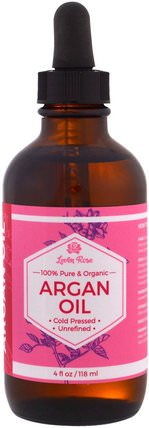 100% Pure & Organic Argan Oil, 4 fl oz (118 ml) by Leven Rose, 健康，皮膚，按摩油 HK 香港
