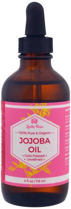 100% Pure & Organic Jojoba Oil, 4 fl oz (118 ml) by Leven Rose, 健康，皮膚，荷荷巴油 HK 香港