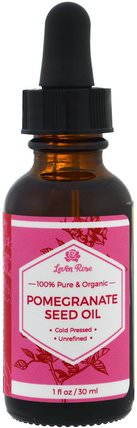 100% Pure & Organic Pomegranate Seed Oil, 1 fl oz (30 ml) by Leven Rose, 健康，皮膚，按摩油 HK 香港