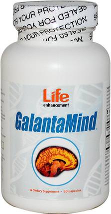 GalantaMind, 90 Capsules by Life Enhancement, 健康，注意力缺陷障礙，添加，adhd，大腦，記憶 HK 香港