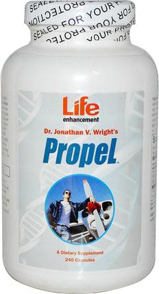 Propel, 240 Capsules by Life Enhancement, 補充劑，氨基酸，左旋肉鹼，乙酰左旋肉鹼 HK 香港