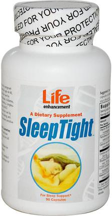 SleepTight, 90 Capsules by Life Enhancement, 補充劑，5-htp，睡覺 HK 香港