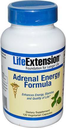 Adrenal Energy Formula, 120 Veggie Caps by Life Extension, 補品，腎上腺，能量 HK 香港