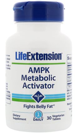 AMPK Metabolic Activator, 30 Vegetarian Tablets by Life Extension, 健康，精力 HK 香港