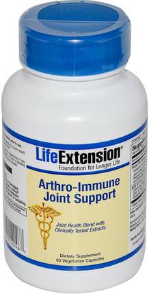 Arthro-Immune Joint Support, 60 Veggie Caps by Life Extension, 健康，骨骼，骨質疏鬆症，關節健康 HK 香港