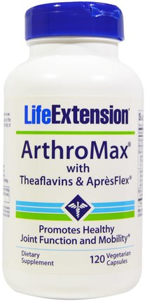 ArthroMax With Theaflavins and ApresFlex, 120 Veggie Caps by Life Extension, 健康，骨骼，骨質疏鬆症，關節健康 HK 香港