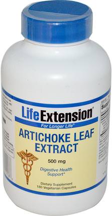 Artichoke Leaf Extract, 500 mg, 180 Veggie Caps by Life Extension, 健康，膽固醇支持，朝鮮薊 HK 香港