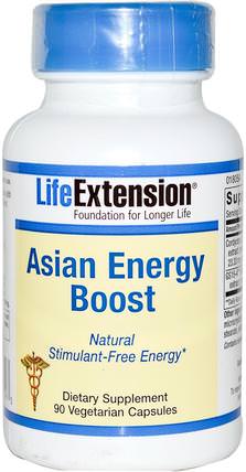 Asian Energy Boost, 90 Veggie Caps by Life Extension, 健康，精力 HK 香港