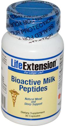 Bioactive Milk Peptides, 30 Capsules by Life Extension, 補充，睡覺 HK 香港
