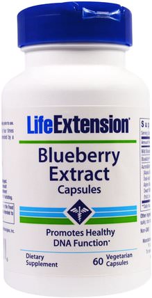 Blueberry Extract Capsules, 60 Veggie Caps by Life Extension, 補充劑，抗氧化劑，藍莓 HK 香港