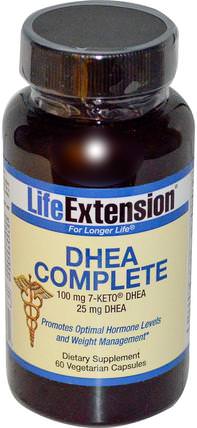 DHEA Complete, 60 Veggie Caps by Life Extension, 補品，7-酮，健康，飲食 HK 香港